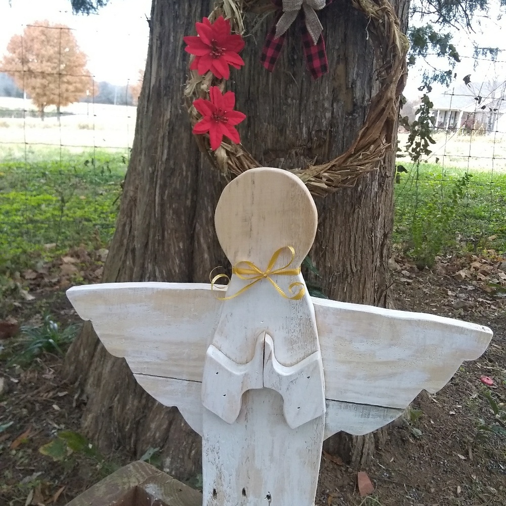 Rustic praying angel - Picture 2 of 4